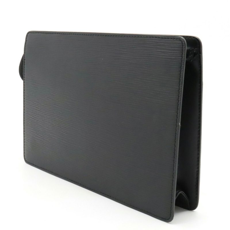 LOUIS VUITTON Epi Pochette Homme Second Bag Clutch Noir Black M52522 - Logoexplore - Image 2