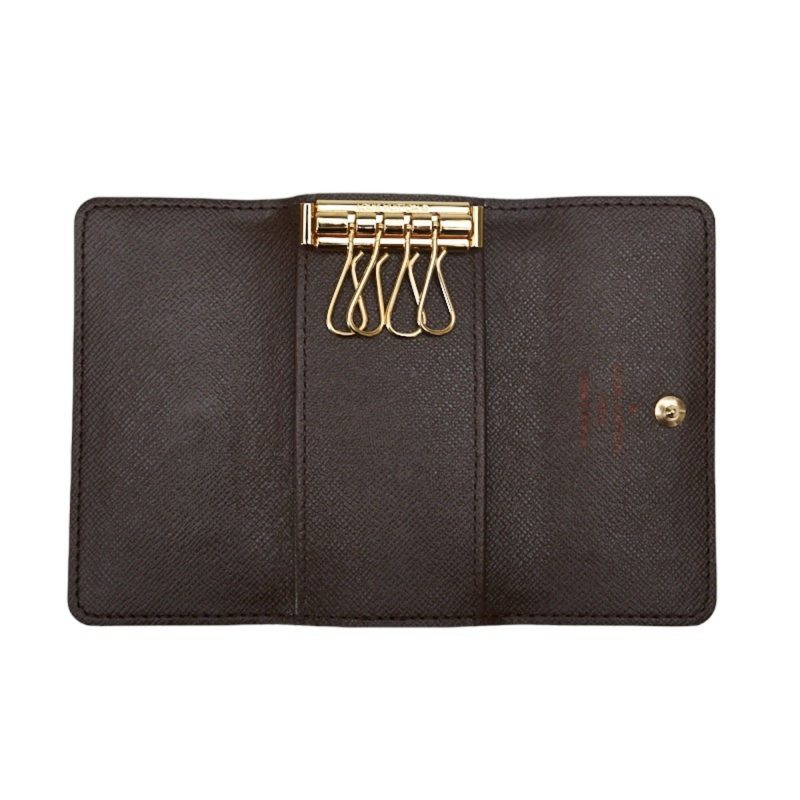 LOUIS VUITTON Damier Multicle 4 Key Case N62631 Brown PVC Leather Women's - Logoexplore - Image 5
