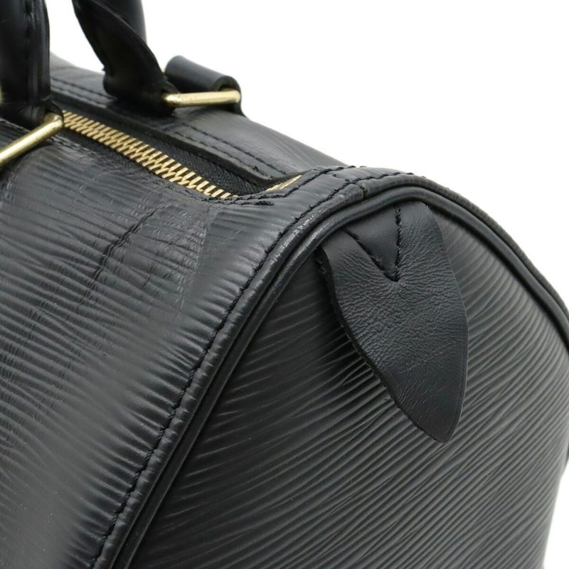 LOUIS VUITTON Epi Speedy 25 Handbag Boston Bag Soft Leather Noir Black M59232 - Logoexplore - Image 8