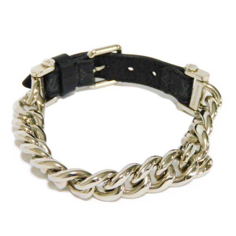 LOUIS VUITTON Bracelet Chain Monogram Eclipse Noir M64225 Men's Accessories Jewelry - Logoexplore - Image 3