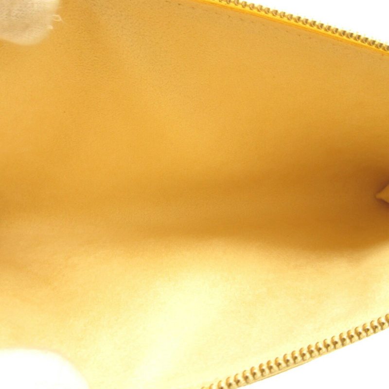 LOUIS VUITTON Epi Pochette Accessoire Vanilla M5294A Handbag Yellow - Logoexplore - Image 3
