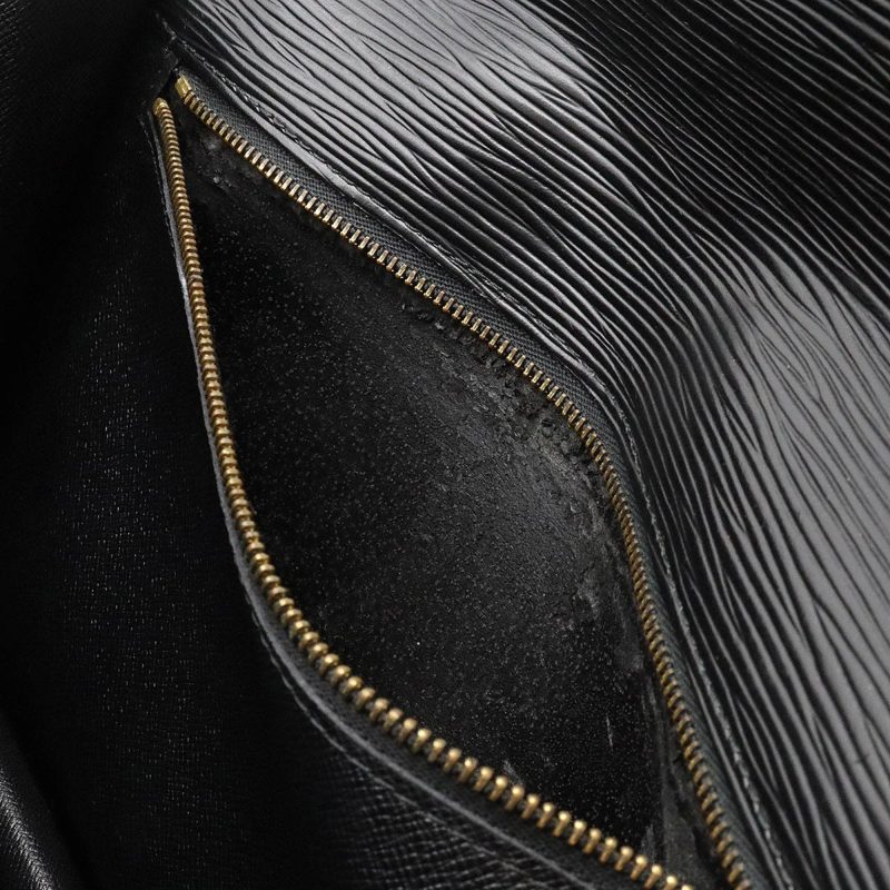 LOUIS VUITTON Epi Pochette Serie Dragonne Second Bag Noir Black Key Missing M52612 - Logoexplore - Image 6