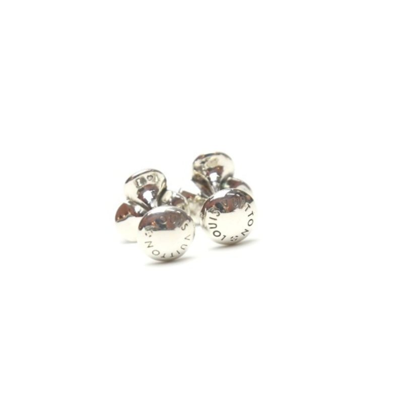LOUIS VUITTON Bouton de Manchette Motif Bouquet Crew M30566  Silver Cufflinks LV - Logoexplore - Image 3
