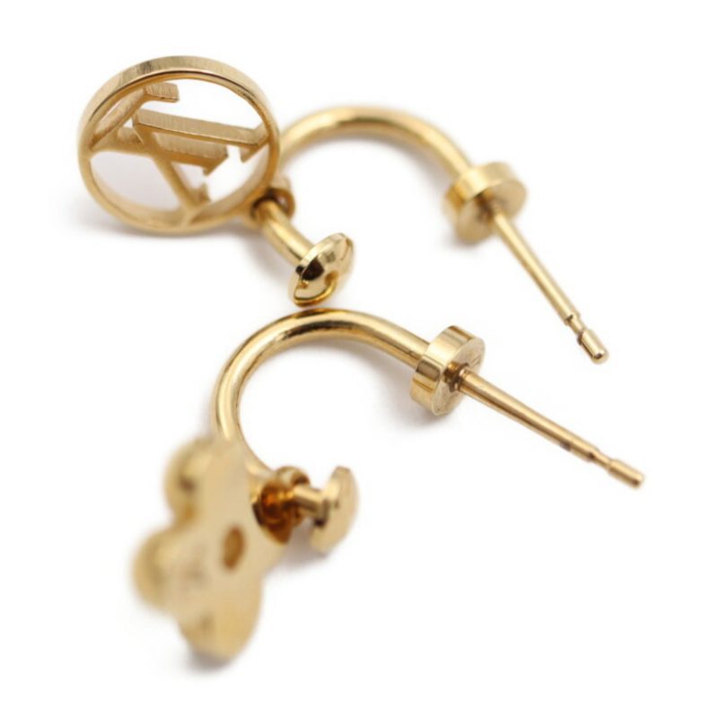 LOUIS VUITTON Boucle Doreille Blooming Earrings M64859 Metal Gold Monogram Flower Vuitton - Logoexplore - Image 3