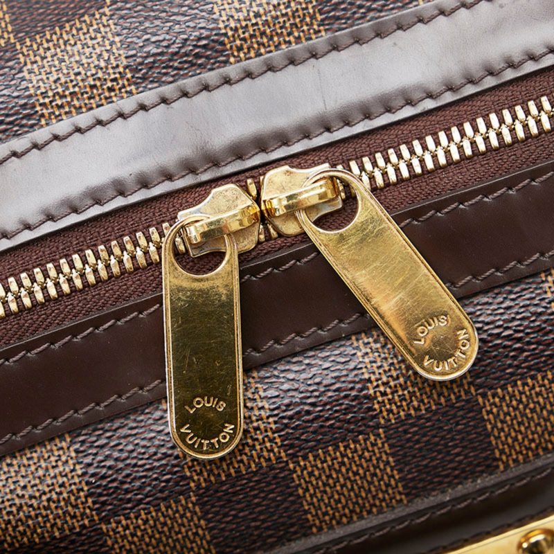 LOUIS VUITTON Damier Berkley handbag N52000 brown PVC leather ladies - Logoexplore - Image 9