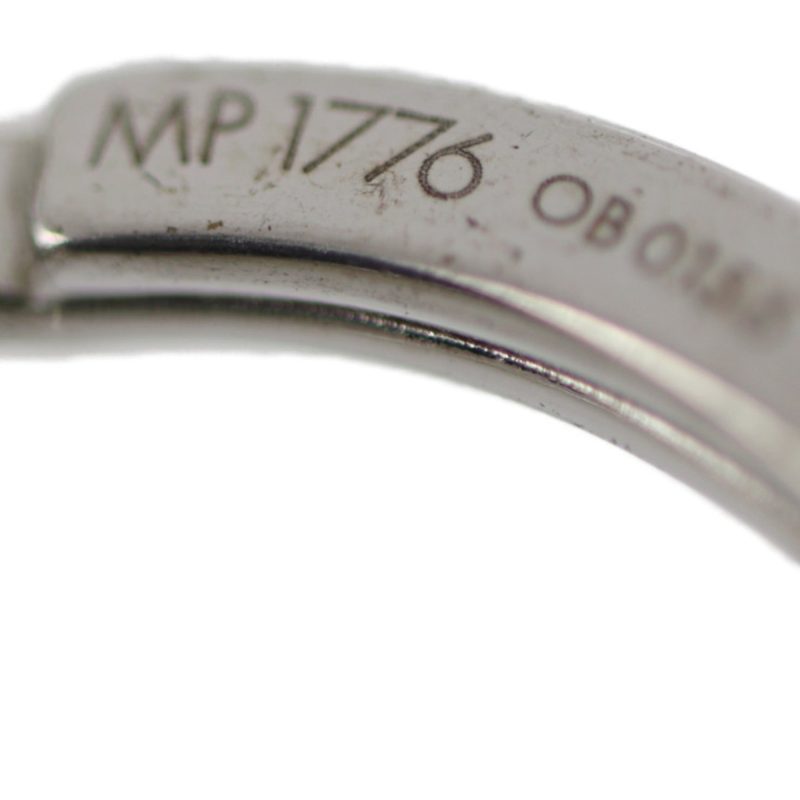 LOUIS VUITTON Dreaming Charms Keychain MP1776 Metal Leather Silver Navy Key Ring - Logoexplore - Image 8
