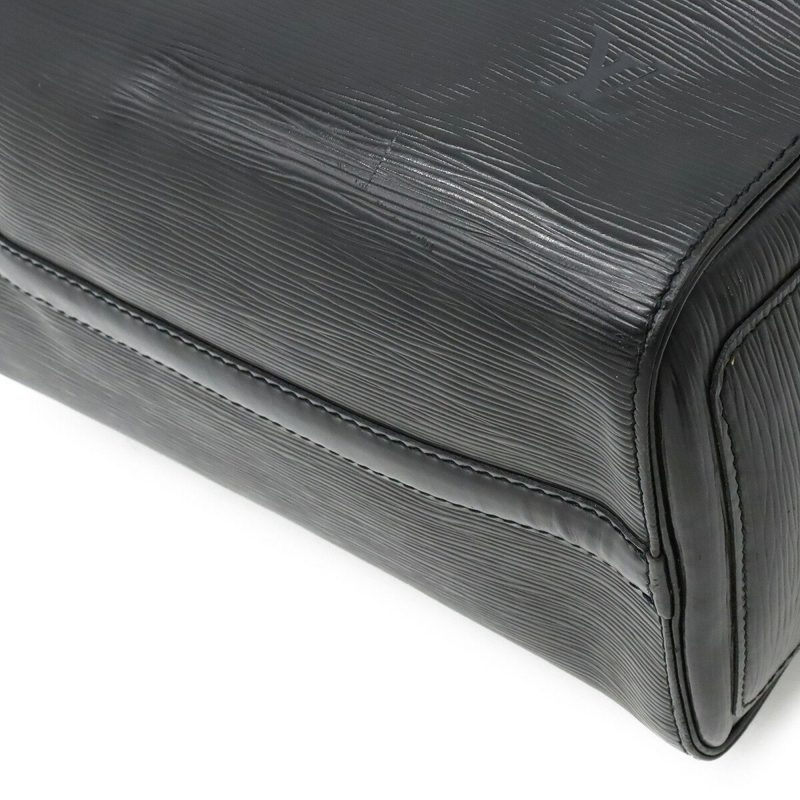 LOUIS VUITTON Epi Speedy 25 Handbag Boston Bag Leather Noir Black M43012 - Logoexplore - Image 3