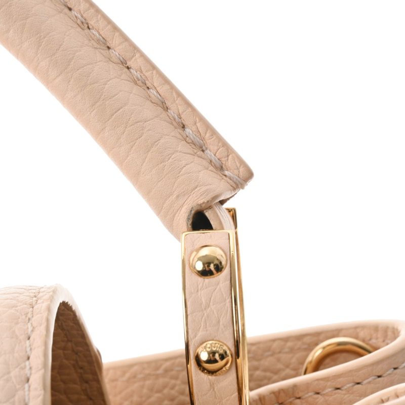 LOUIS VUITTON Capucines PM Beige Gradient M53250 Women's Taurillon Leather Handbag - Logoexplore - Image 5