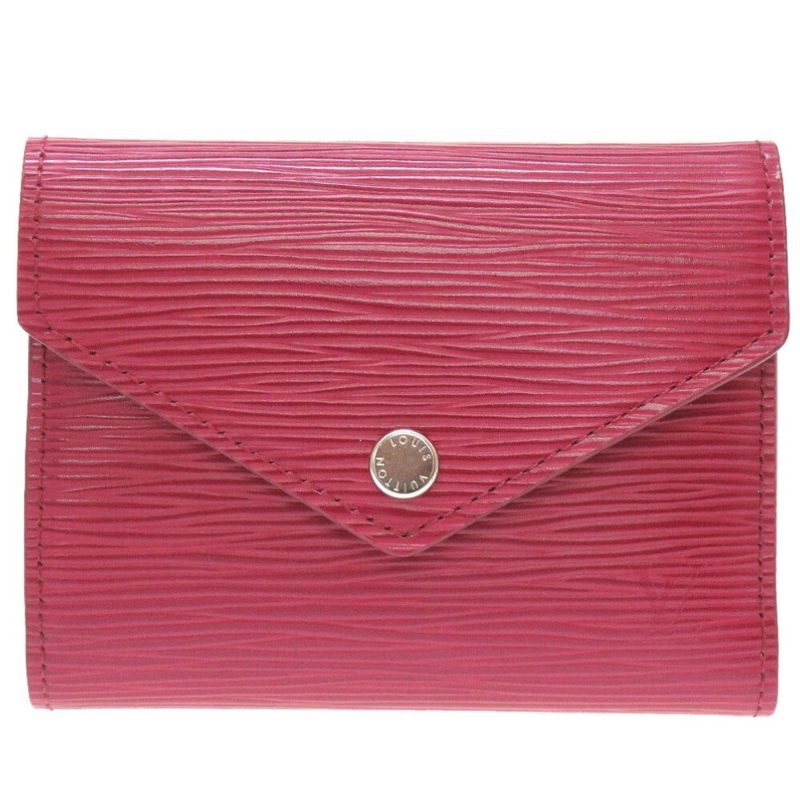 LOUIS VUITTON Epi M62171 Portefeuil Victorine Fuchsia 3-fold wallet - Logoexplore