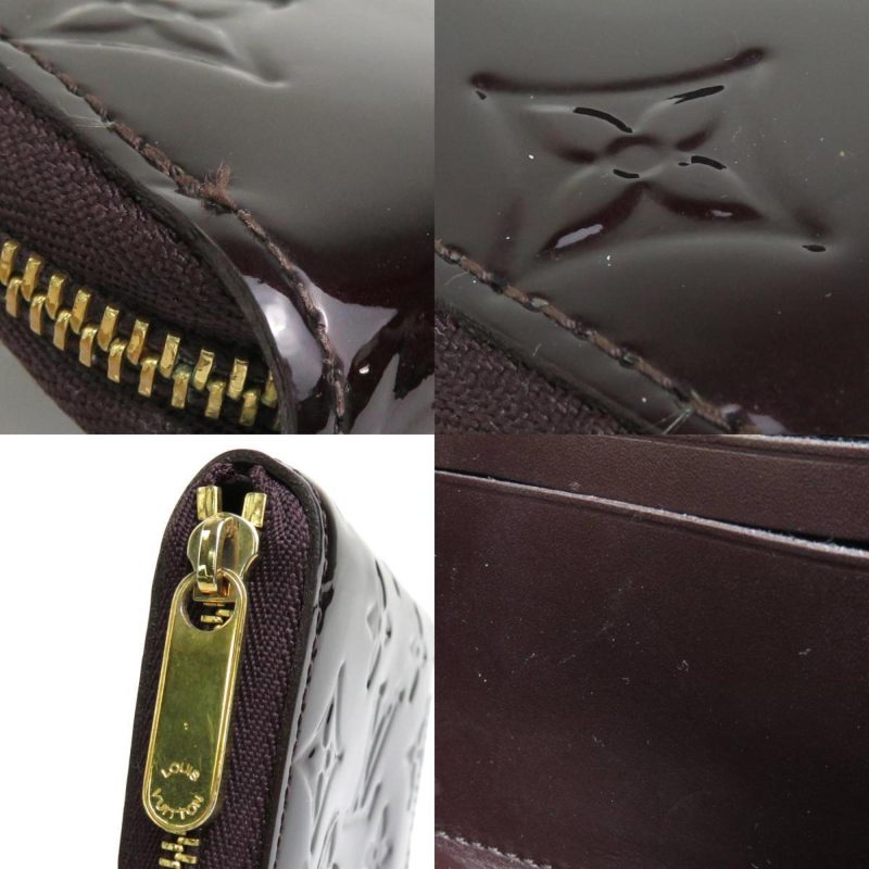 LOUIS VUITTON Coin Case Wallet Monogram Vernis Zippy Purse Amaranto Unisex M93607 - Logoexplore - Image 4