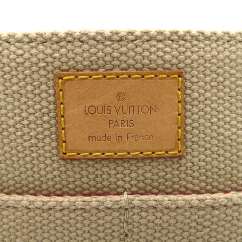 LOUIS VUITTON Buzzus PM Beige Red canvas Antigua M40041 - Logoexplore - Image 7