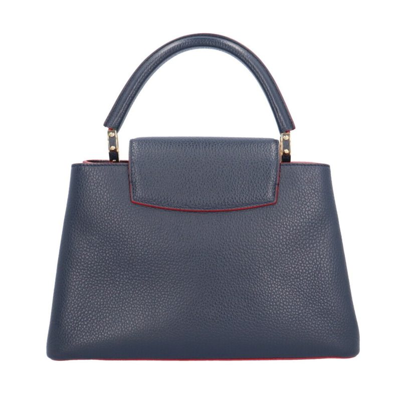 LOUIS VUITTON Capucines MM Shoulder Bag Leather M42253 Navy Ladies - Logoexplore - Image 3