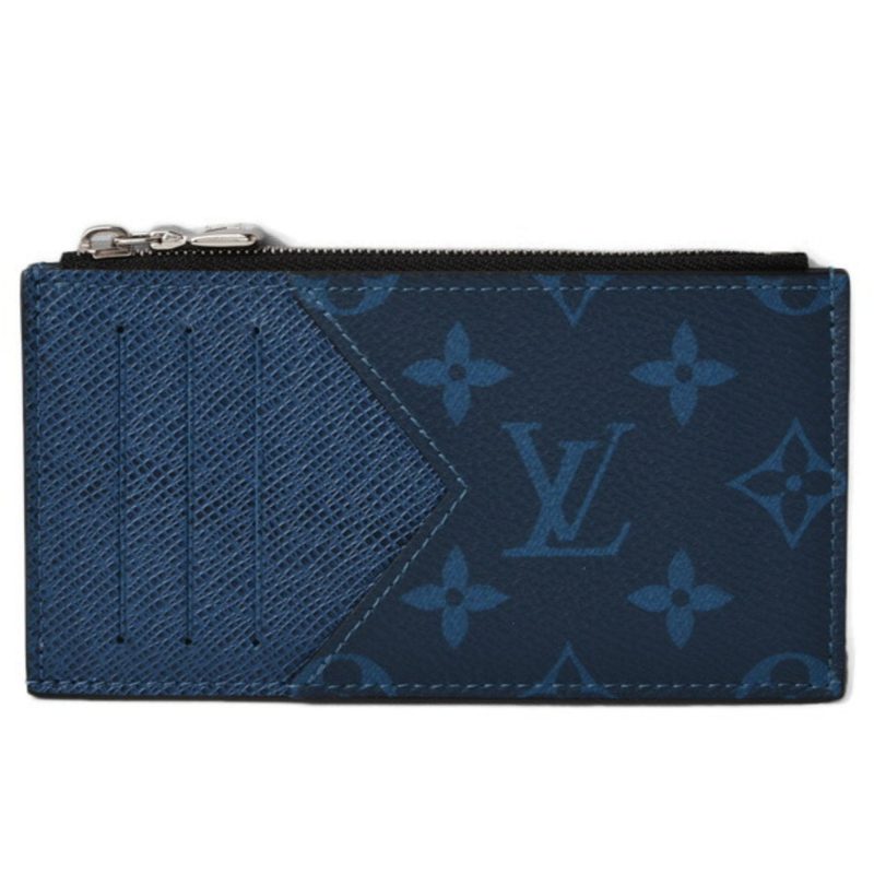 Louis Vuitton Coin Case/Card Case LOUIS VUITTON Shippouch Card Holder Taigarama Cobalt M30270 - Logoexplore
