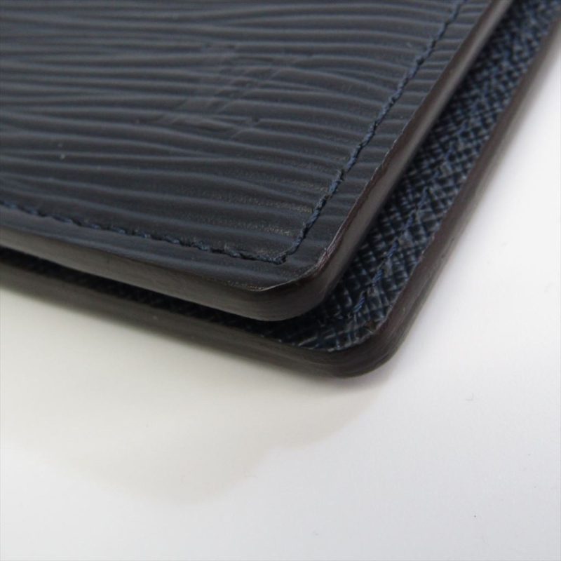 Louis Vuitton Epi Organizer De Poche M61821 Epi Leather Card Case Navy Blue - Logoexplore - Image 7