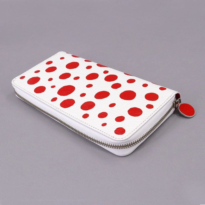 LOUIS VUITTON Epi Infinity Dot LVxYK Zippy Wallet Long Leather White Red M81961 RFID - Logoexplore - Image 4