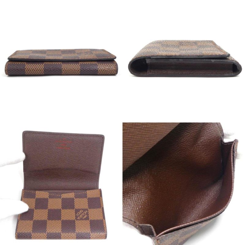 LOUIS VUITTON Card Case Damier Anvelop Carte de Visite Canvas Brown Unisex N62920 - Logoexplore - Image 4