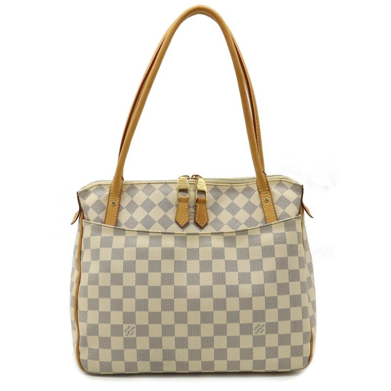 LOUIS VUITTON Damier Azur Figgeri PM Shoulder Bag Tote N41176 - Logoexplore