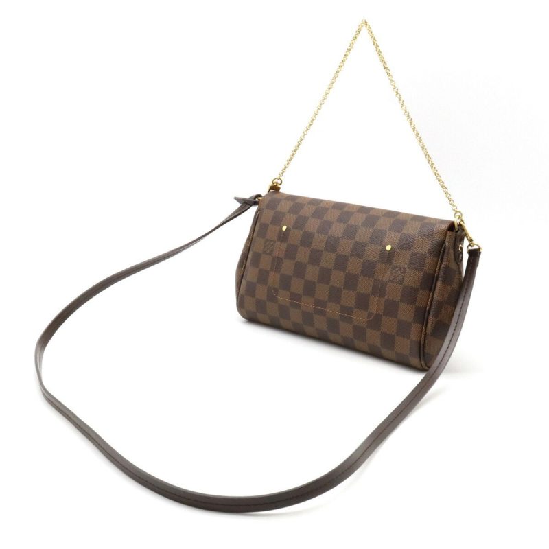 LOUIS VUITTON Damier Favorite MM Shoulder Bag Clutch N41129 - Logoexplore - Image 2