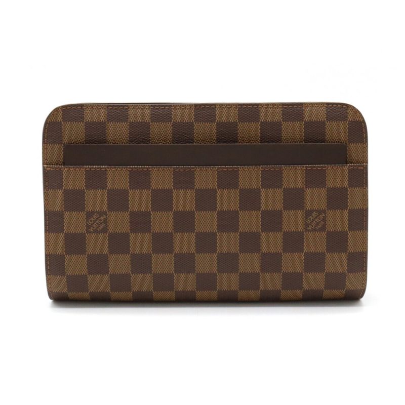LOUIS VUITTON Damier Saint Second Bag Handbag Clutch N51993 - Logoexplore