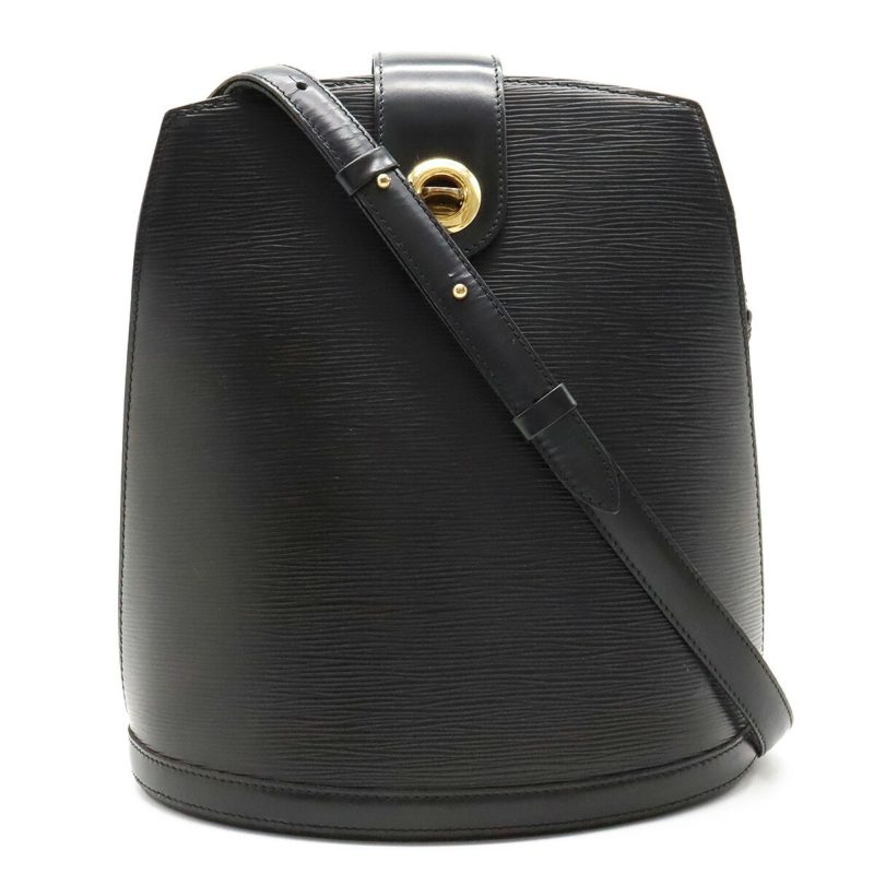 LOUIS VUITTON Epi Cluny Shoulder Bag Leather Noir Black M52252 - Logoexplore