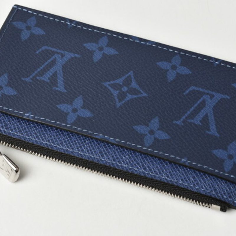 Louis Vuitton Coin Case/Card Case LOUIS VUITTON Shippouch Card Holder Taigarama Cobalt M30270 - Logoexplore - Image 3