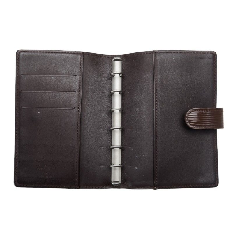 LOUIS VUITTON Epi Agenda PM Notebook Cover Book R2005D Mocha Brown Leather Ladies - Logoexplore - Image 6