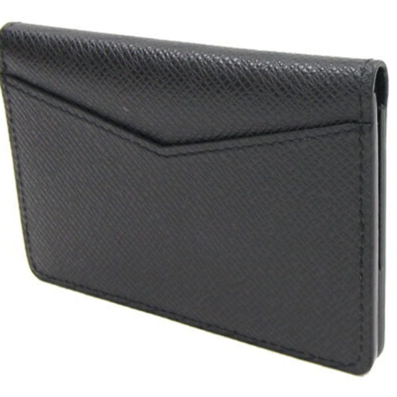 LOUIS VUITTON Card Case Taiga Organizer de Poche Noir Pass Business Holder Men's - Logoexplore - Image 2