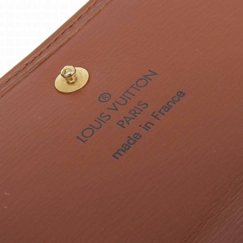 Louis Vuitton Epi Portomone Bie Cult Credit Double Hook Fold Wallet Brown M63483 - Logoexplore - Image 9