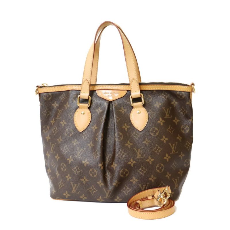 Louis Vuitton Handbag Monogram 2way Palermo PM M40145 Brown Women's Canvas - Logoexplore