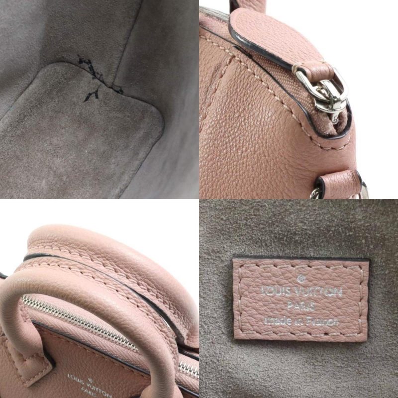 LOUIS VUITTON Crossbody Shoulder Bag Handbag Nano Lock It Leather Pink Beige Women's M61256 - Logoexplore - Image 4