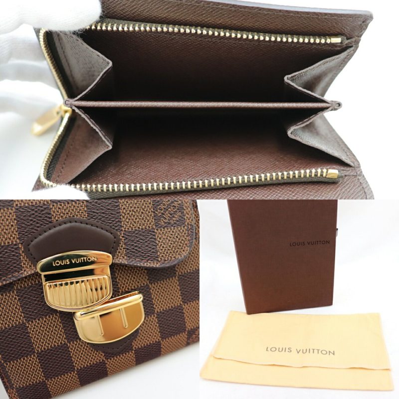 Louis Vuitton Damier Women's Damier Canvas Wallet (tri-fold) Brown - Logoexplore - Image 10