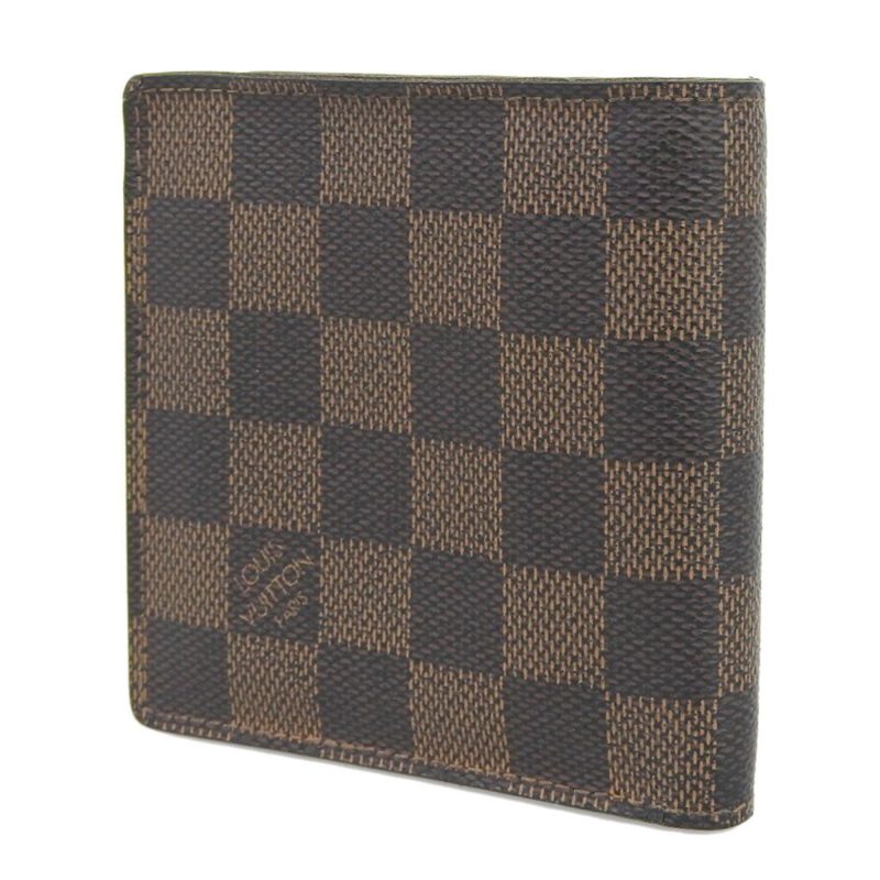 LOUIS VUITTON Damier Portefeuille Marco Bifold Wallet Ebene N61675 - Logoexplore - Image 2