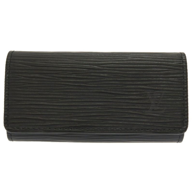 Louis Vuitton Epi Multicle 4 Black M63822 Row Key Case - Logoexplore