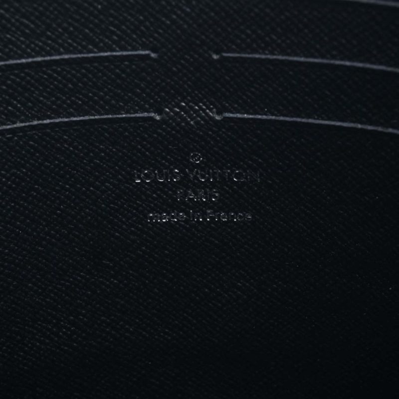 LOUIS VUITTON Eclipse Pochette Voyage MM Clutch Bag Pouch M61692 Black Men's - Logoexplore - Image 6