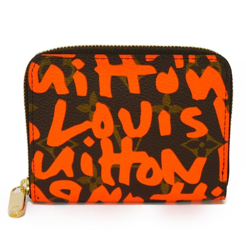 LOUIS VUITTON Coin Case Zippy Purse Orange Round Zipper Monogram Graffiti M93708 Men's Women's Wallet - Logoexplore