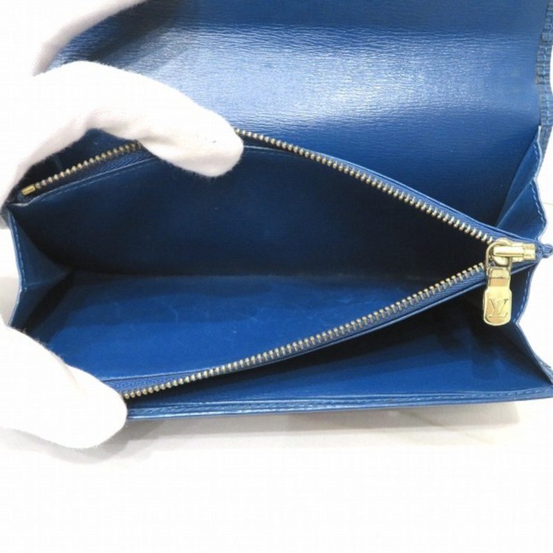 LOUIS VUITTON Epi Pochette Porto Mone Credit M63565 Long Wallet Bifold Unisex - Logoexplore - Image 5