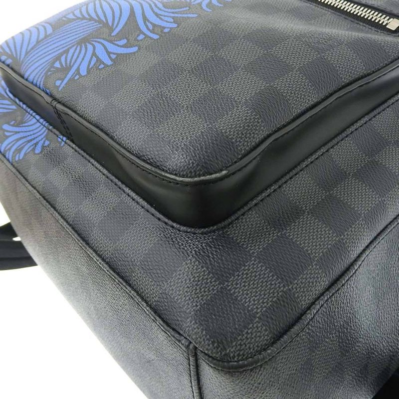 Louis Vuitton Damier Graphite Josh Christopher Nemeth Rope Pattern Backpack N41712 - Logoexplore - Image 3