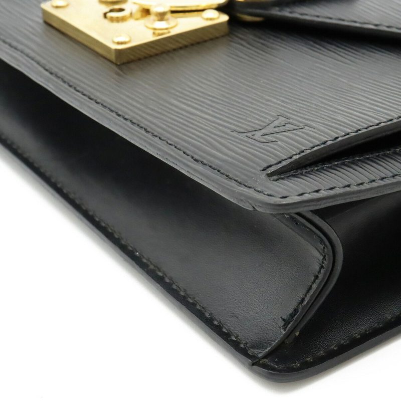 LOUIS VUITTON Epi Pochette Serie Dragonne Second Bag Noir Black Key Missing M52612 - Logoexplore - Image 3