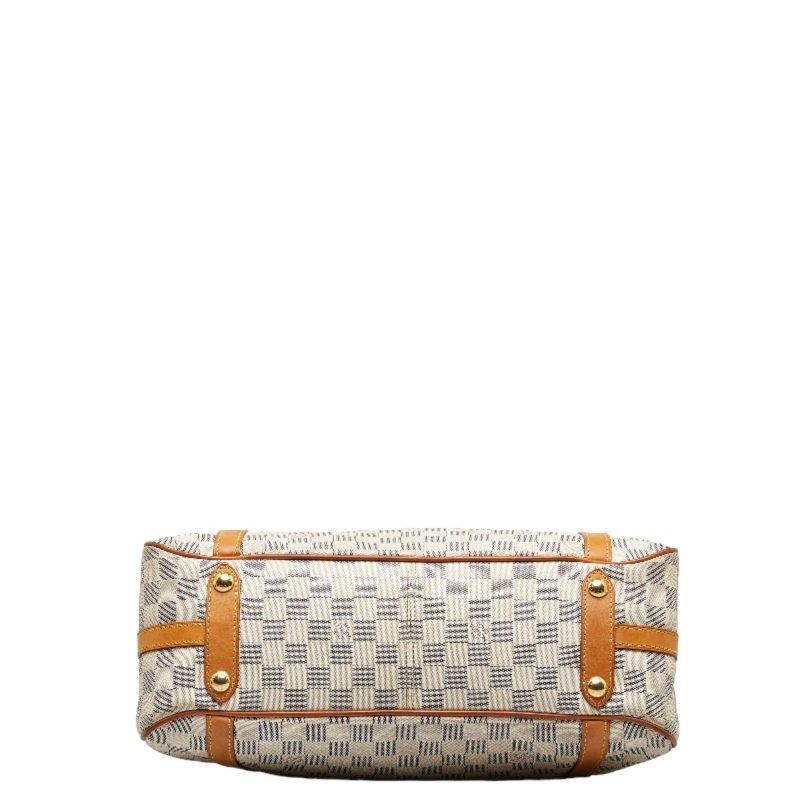 LOUIS VUITTON Damier Azur Streza PM Handbag Tote Bag N42220 White PVC Leather Ladies - Logoexplore - Image 4