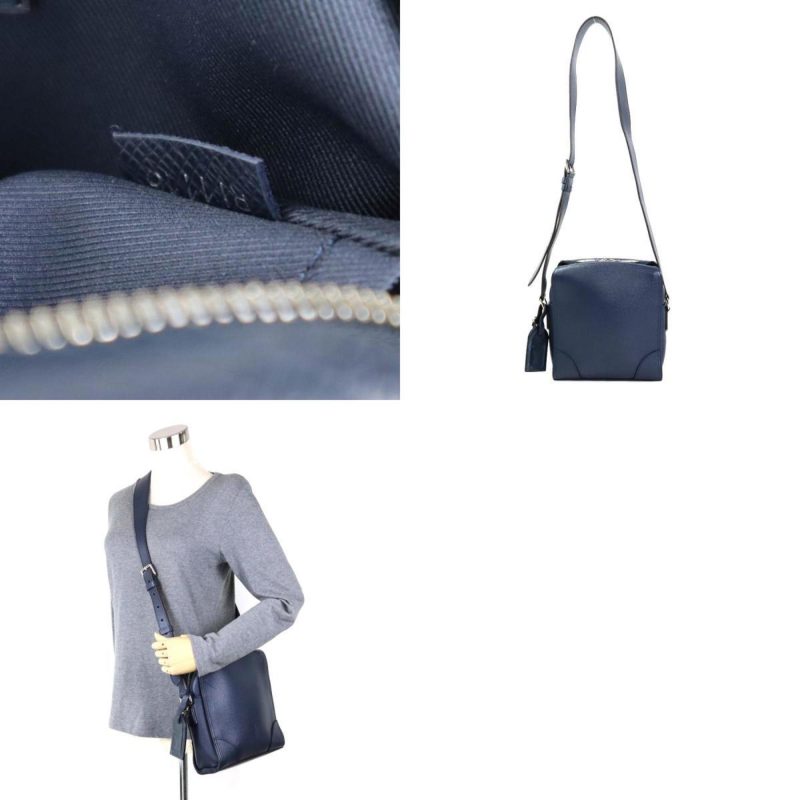 LOUIS VUITTON Crossbody Shoulder Bag Taiga Nikolai Messenger PM Indigo Blue Men's M31021 - Logoexplore - Image 5