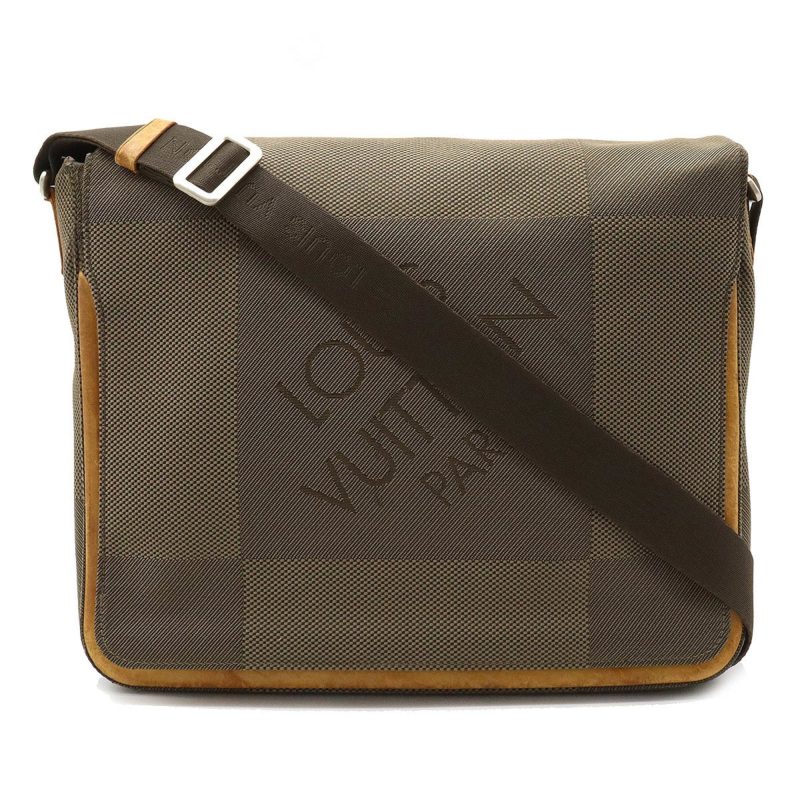 LOUIS VUITTON Damierjean Messager Bag Shoulder Tail M93030 - Logoexplore