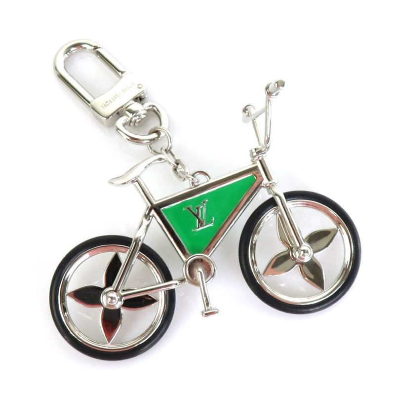 LOUIS VUITTON Charm Keychain Bijou Sac Bike Metal Silver x Green Unisex M77148 - Logoexplore
