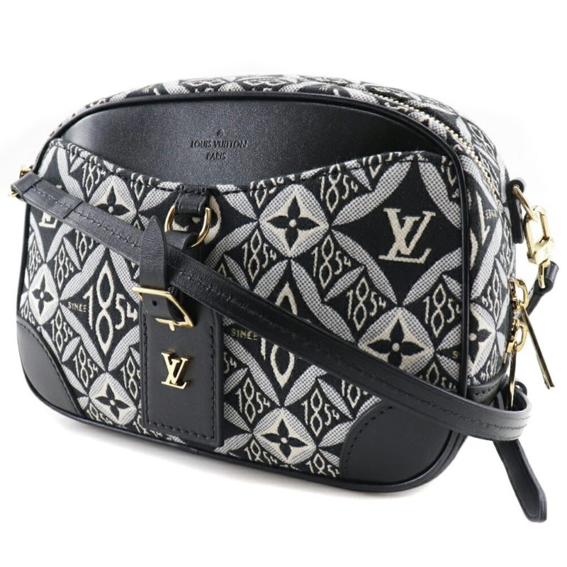 LOUIS VUITTON Deauville Mini SINCE1854 Nicolas Ghesquiere M57205 x Monogram Jacquard Black PL3270 Women's Shoulder Bag - Logoexplore - Image 2