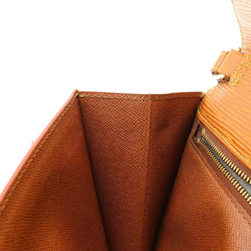 LOUIS VUITTON Epi Serie Dragonne Second Bag Clutch Leather Zipang Gold Key Missing M52618 - Logoexplore - Image 6