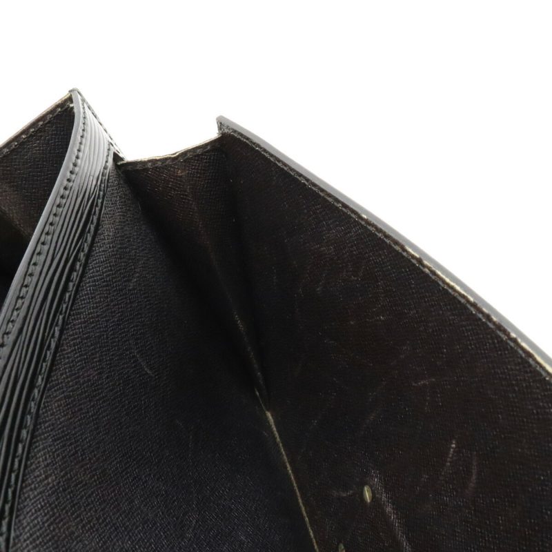 LOUIS VUITTON Epi Pochette Serie Dragonne Second Bag Noir Black Key Missing M52612 - Logoexplore - Image 8
