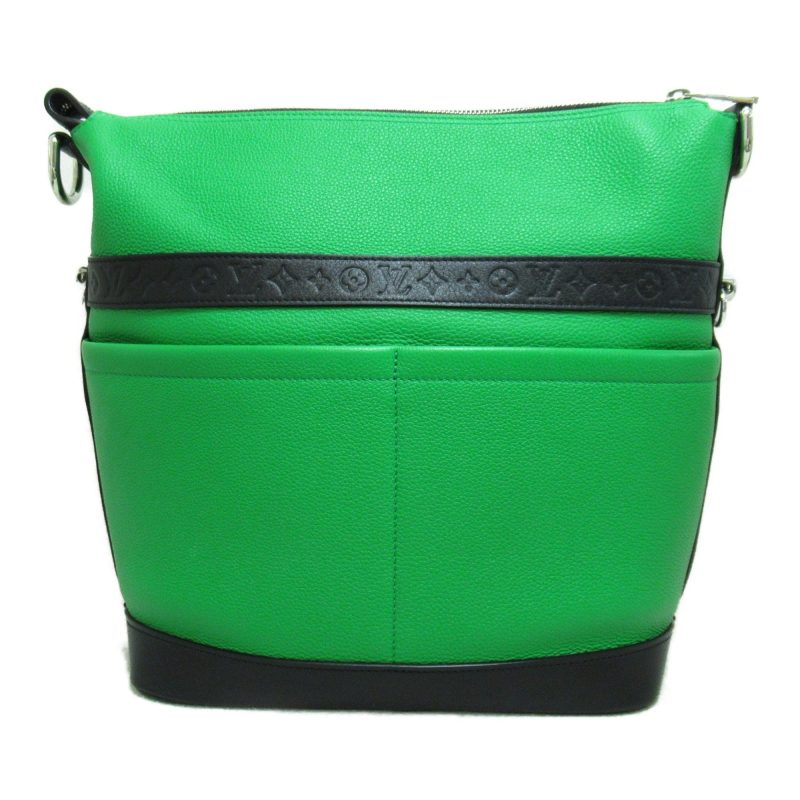 LOUIS VUITTON Cruiser GM Shoulder Bag Green Black Black Calfskin Calfskin - Logoexplore - Image 3