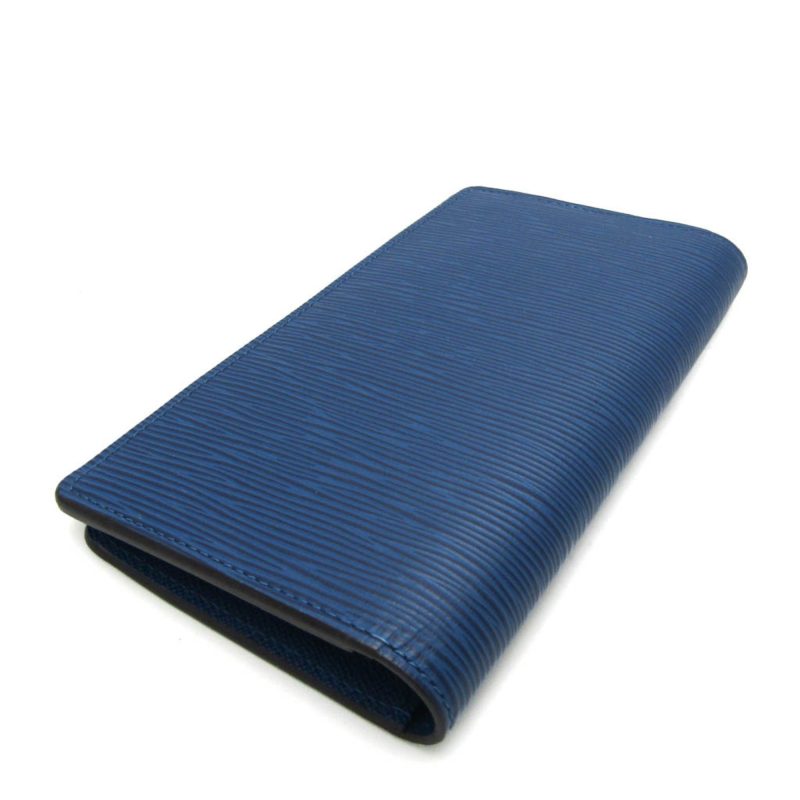 LOUIS VUITTON Epi Brazza Wallet M60616 Men's Epi Leather Long Wallet [bi-fold] Bleu Celeste - Logoexplore - Image 2