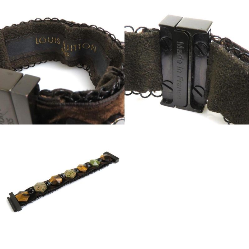 LOUIS VUITTON Bracelet Velor/Stone Brown/Green Ladies - Logoexplore - Image 5