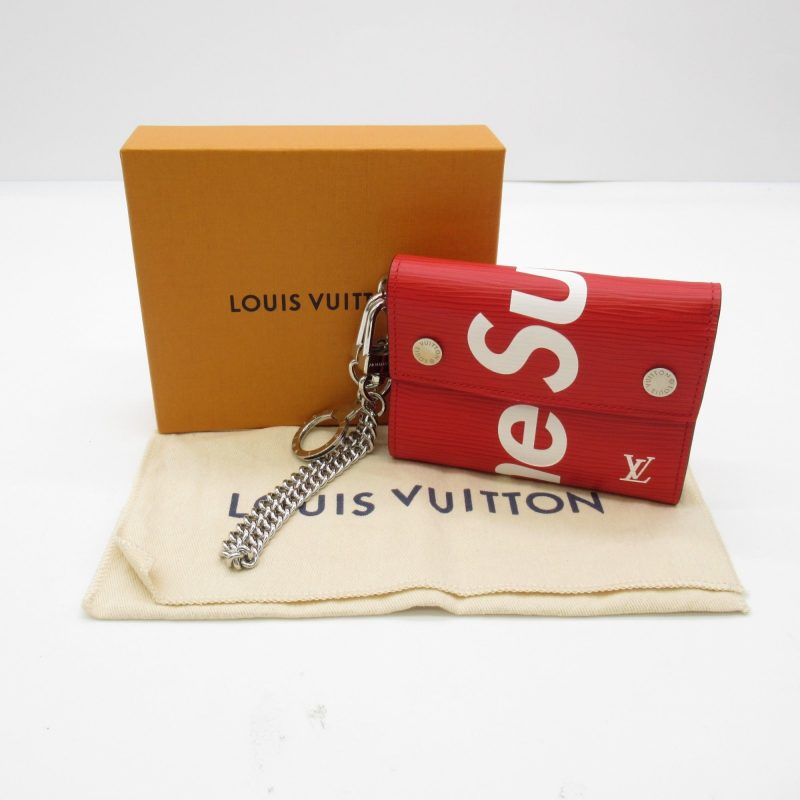 LOUIS VUITTON Chain Wallet [Supreme] Red Epi leather M67755 - Logoexplore - Image 8