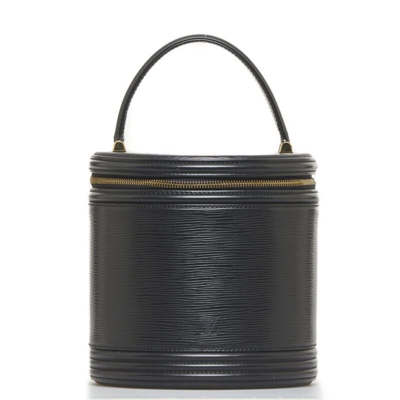 LOUIS VUITTON Epi Cannes Handbag Vanity Bag M48032 Noir Black Leather Ladies - Logoexplore